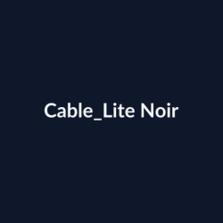 Cable Lite Noir fiche