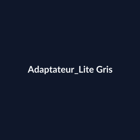 Adaptateur Lite Gris fiche