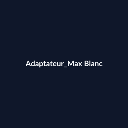 Adaptateur Max Blanc fiche