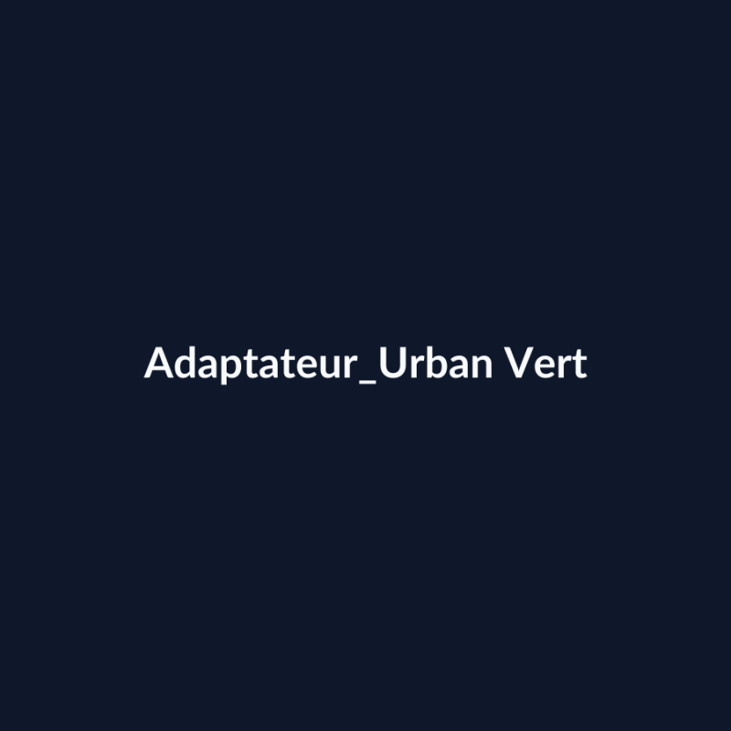 Adaptateur Urban Vert fiche