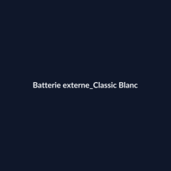 Batterie externe Classic Blanc fiche