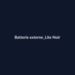 Batterie externe Lite Noir fiche