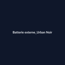 Batterie externe Urban Noir fiche