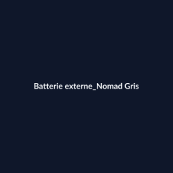 Batterie externe Nomad Gris fiche