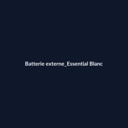 Batterie externe Essential Blanc fiche