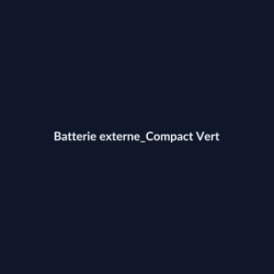 Batterie externe Compact Vert fiche