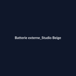 Batterie externe Studio Beige fiche