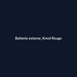 Batterie externe Kreol Rouge fiche