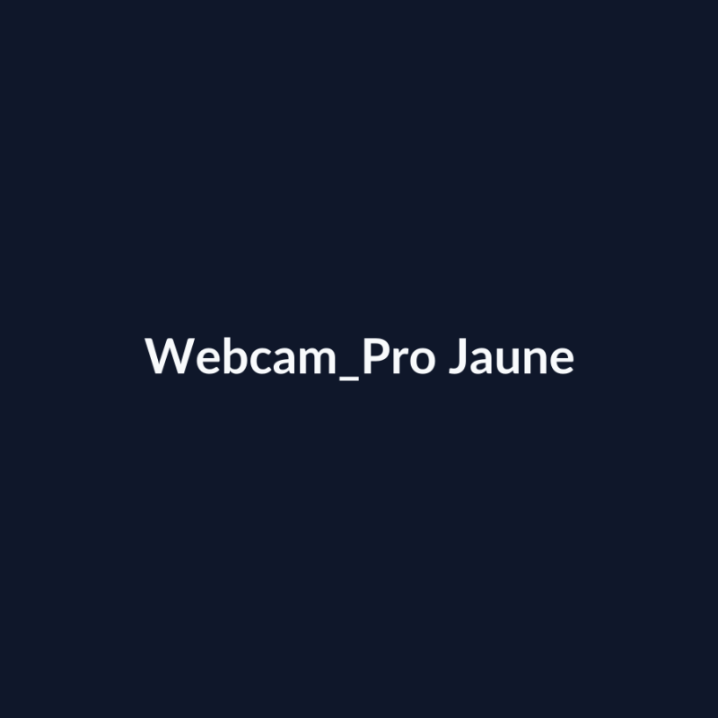 Webcam Pro Jaune fiche