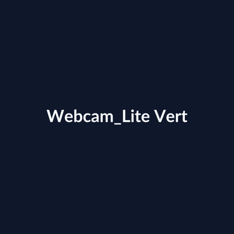 Webcam Lite Vert fiche