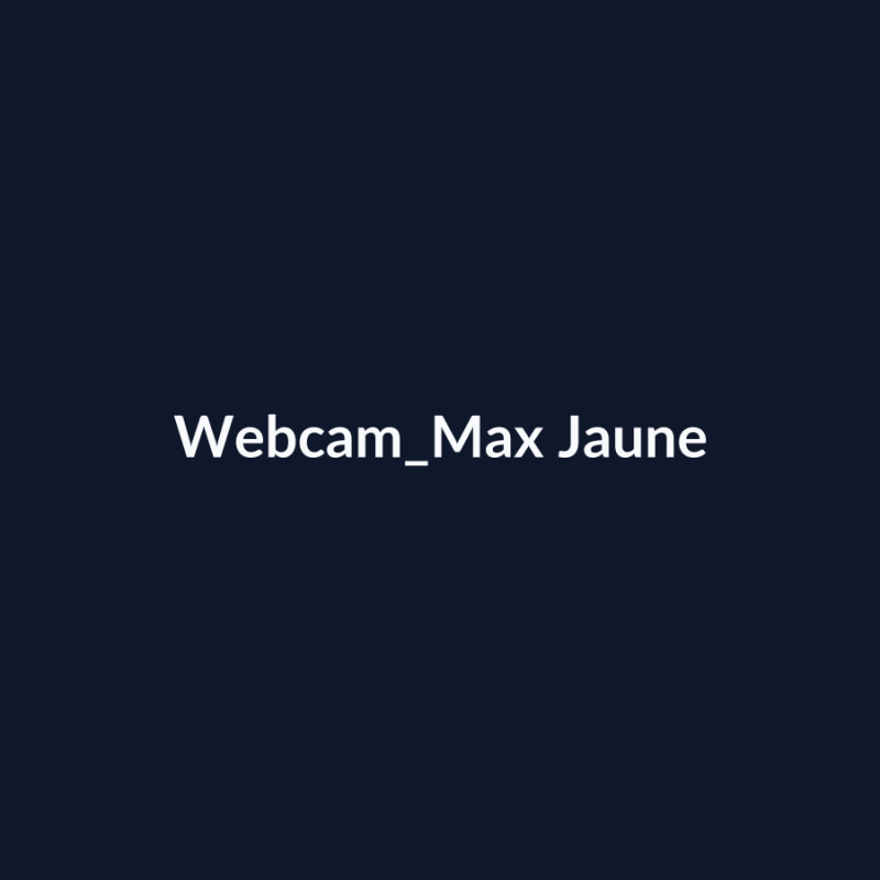 Webcam Max Jaune fiche