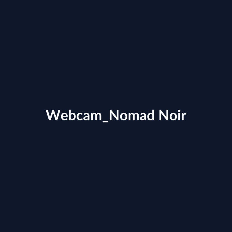 Webcam Nomad Noir fiche