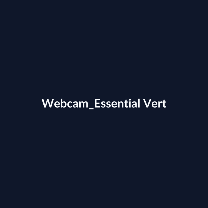 Webcam Essential Vert fiche