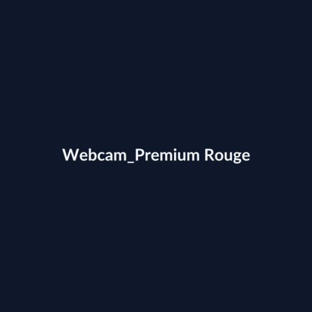 Webcam Premium Rouge fiche