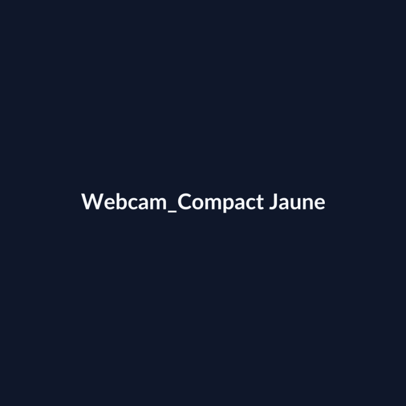 Webcam Compact Jaune fiche