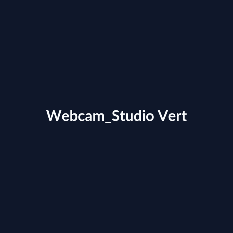 Webcam Studio Vert fiche