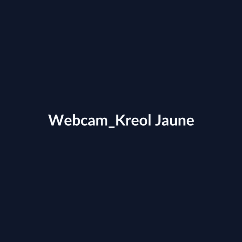 Webcam Kreol Jaune fiche