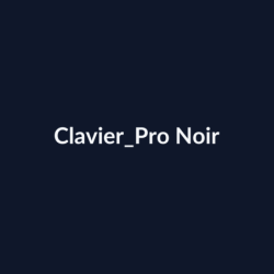 Clavier Pro Noir fiche