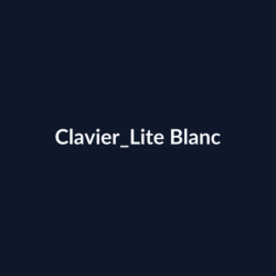 Clavier Lite Blanc fiche