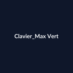 Clavier Max Vert fiche