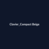 Clavier Compact Beige fiche