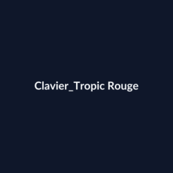Clavier Tropic Rouge fiche
