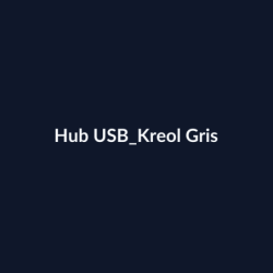 Hub USB Kreol Gris fiche