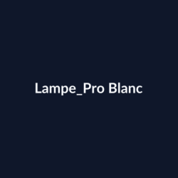 Lampe Pro Blanc fiche