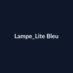 Lampe Lite Bleu fiche