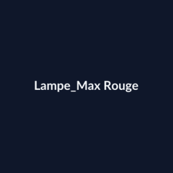 Lampe Max Rouge fiche