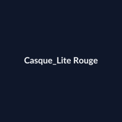 Casque Lite Rouge fiche