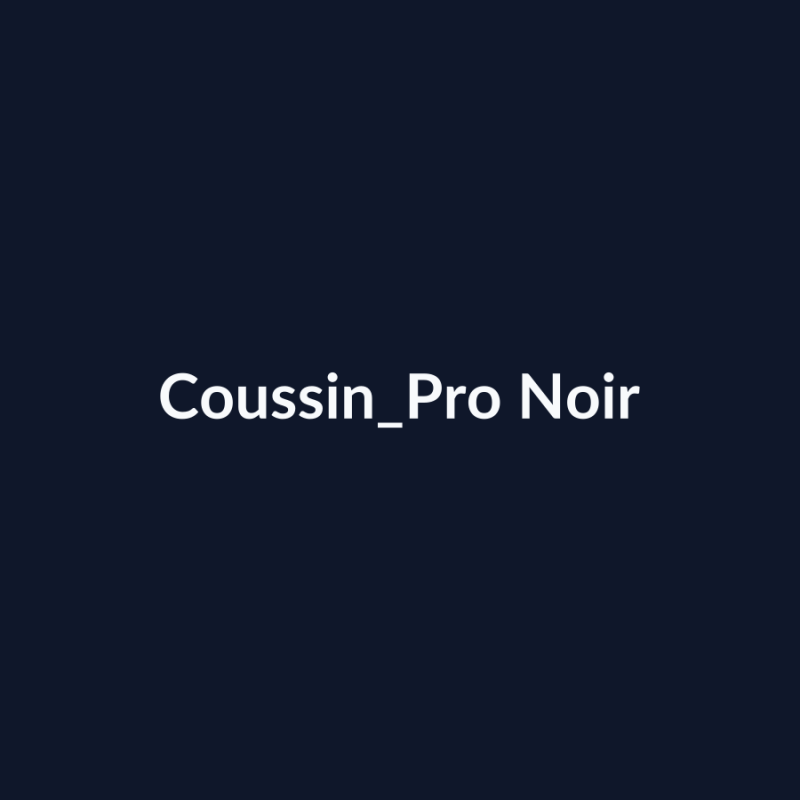 Coussin Pro Noir fiche