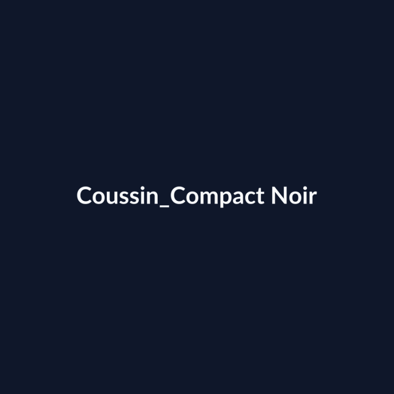Coussin Compact Noir fiche