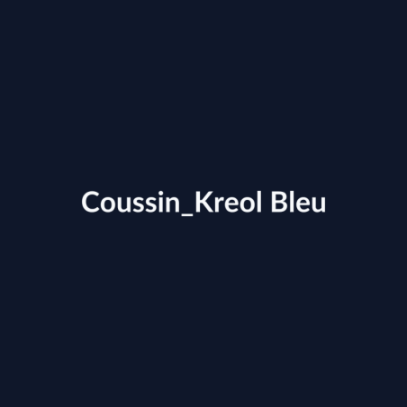 Coussin Kreol Bleu fiche