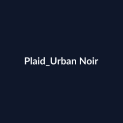 Plaid Urban Noir fiche