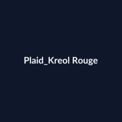 Plaid Kreol Rouge fiche