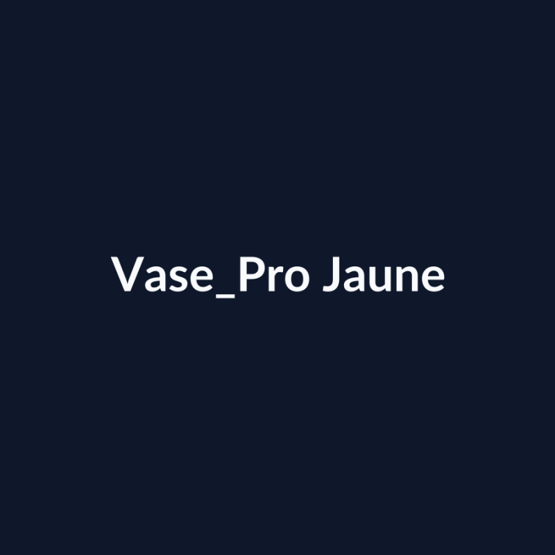 Vase Pro Jaune fiche