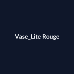 Vase Lite Rouge fiche