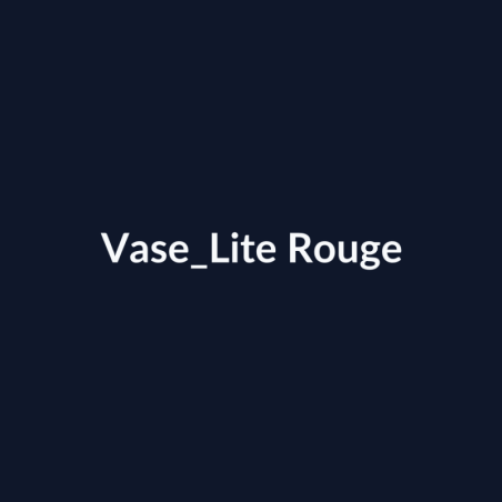 Vase Lite Rouge fiche