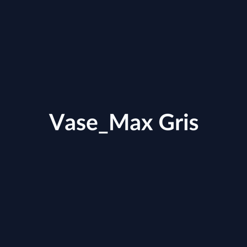 Vase Max Gris fiche