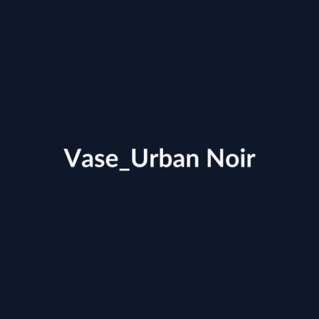 Vase Urban Noir fiche