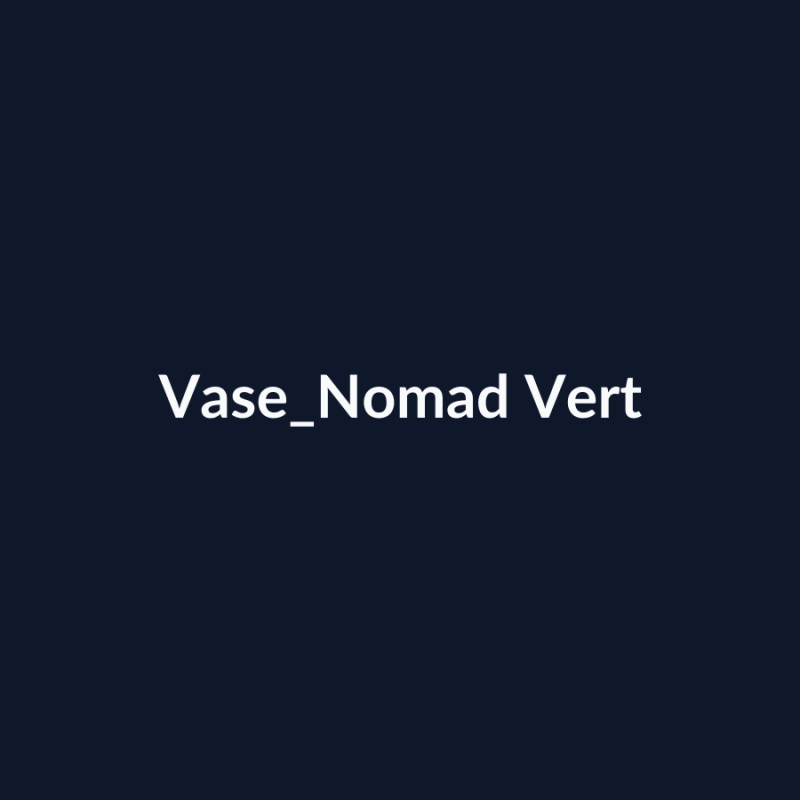 Vase Nomad Vert fiche