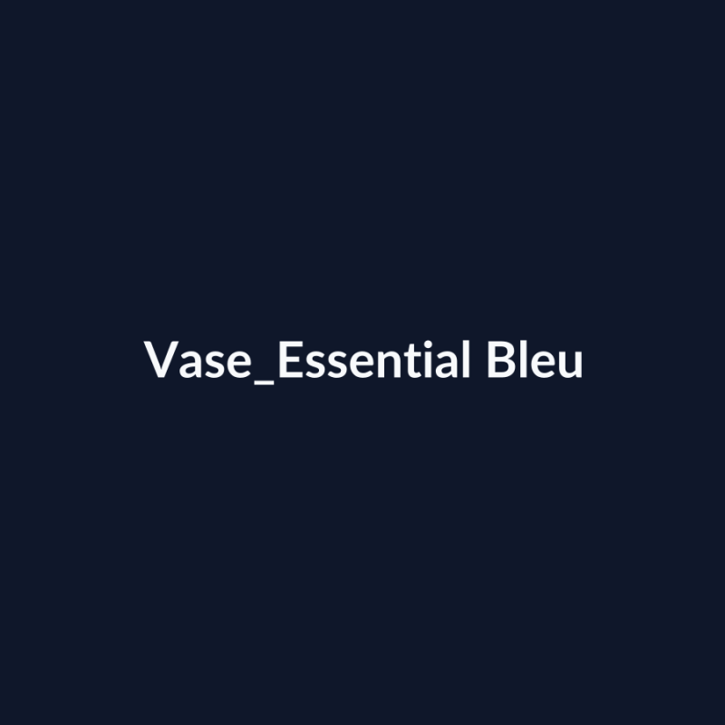 Vase Essential Bleu fiche