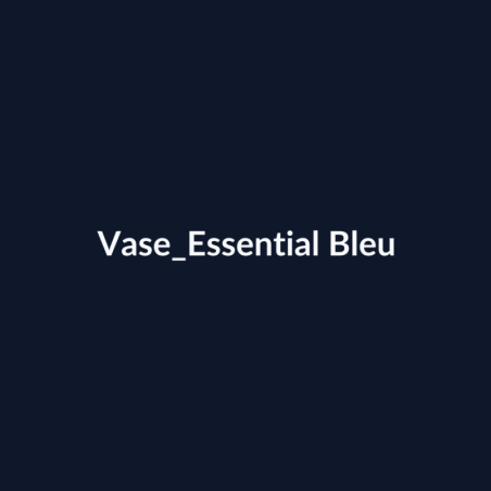 Vase Essential Bleu fiche
