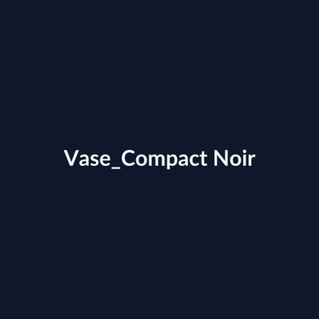 Vase Compact Noir fiche