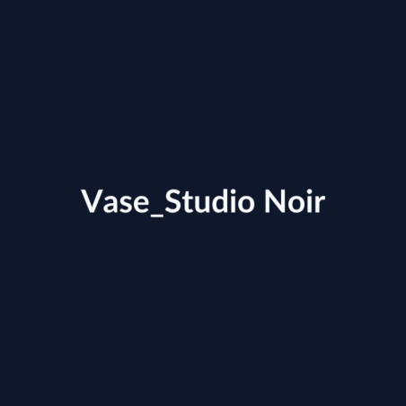 Vase Studio Noir fiche