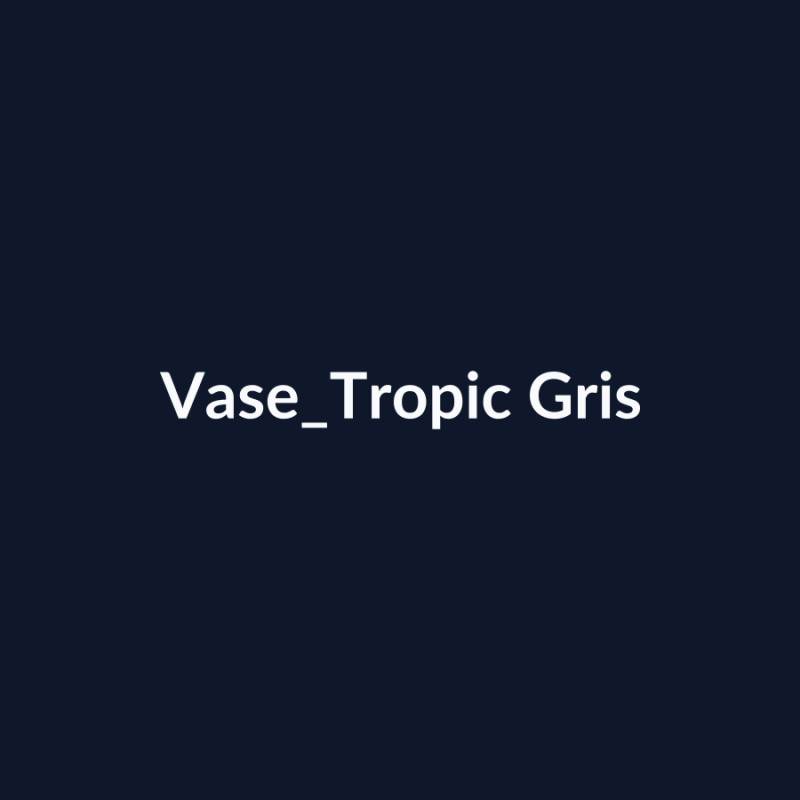Vase Tropic Gris fiche
