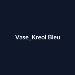 Vase Kreol Bleu fiche