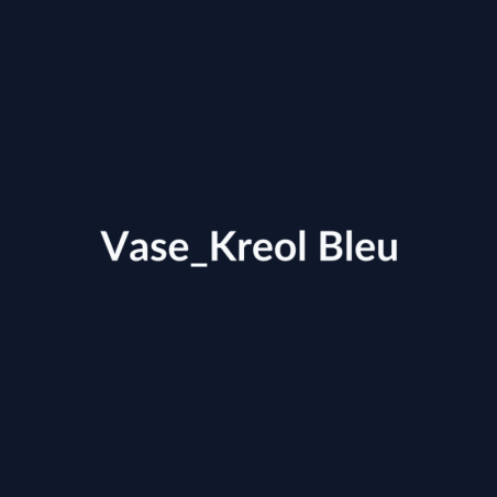 Vase Kreol Bleu fiche