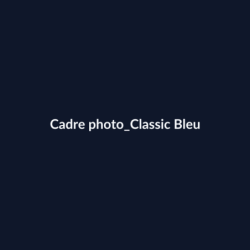 Cadre photo Classic Bleu fiche